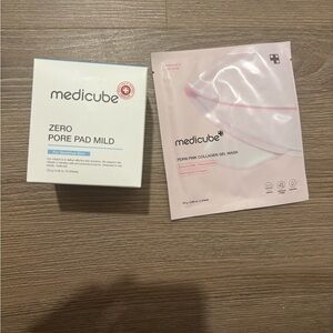 Medicube Zero Pore Pad and Pore Pink Collagen Gel Mask Bundle - UNOPENED